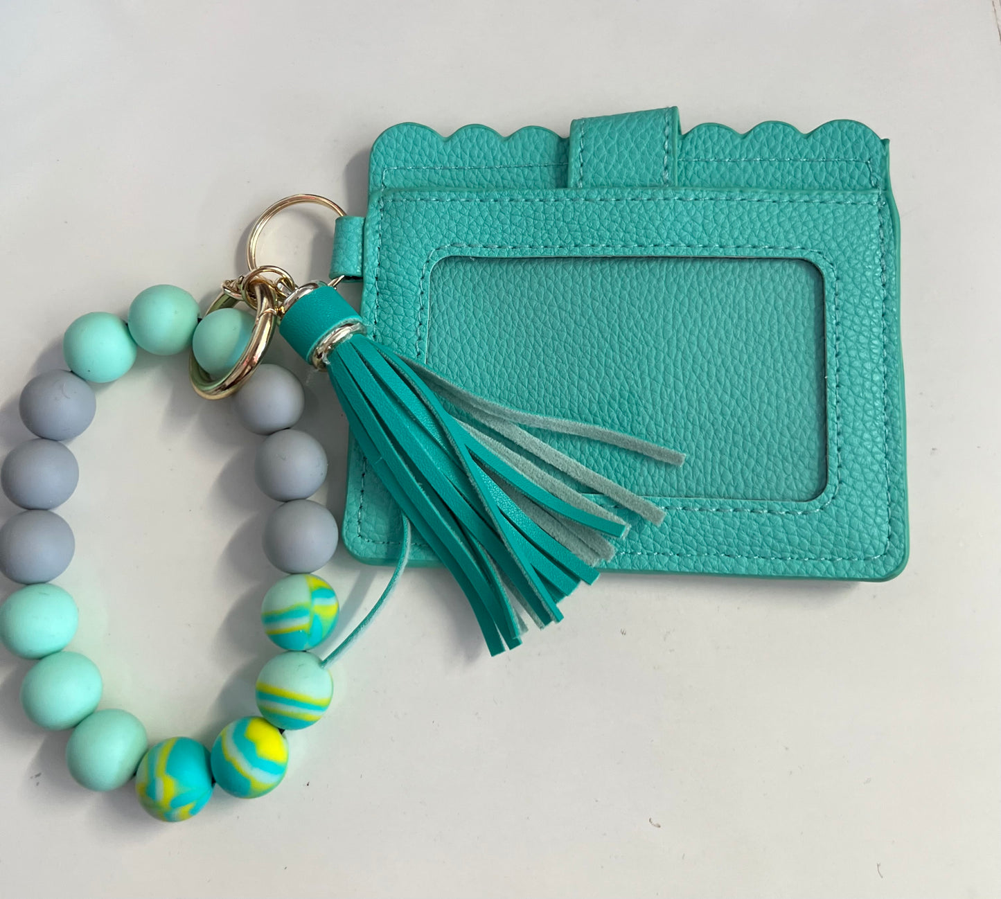 Silicone Keyring with ID Badge