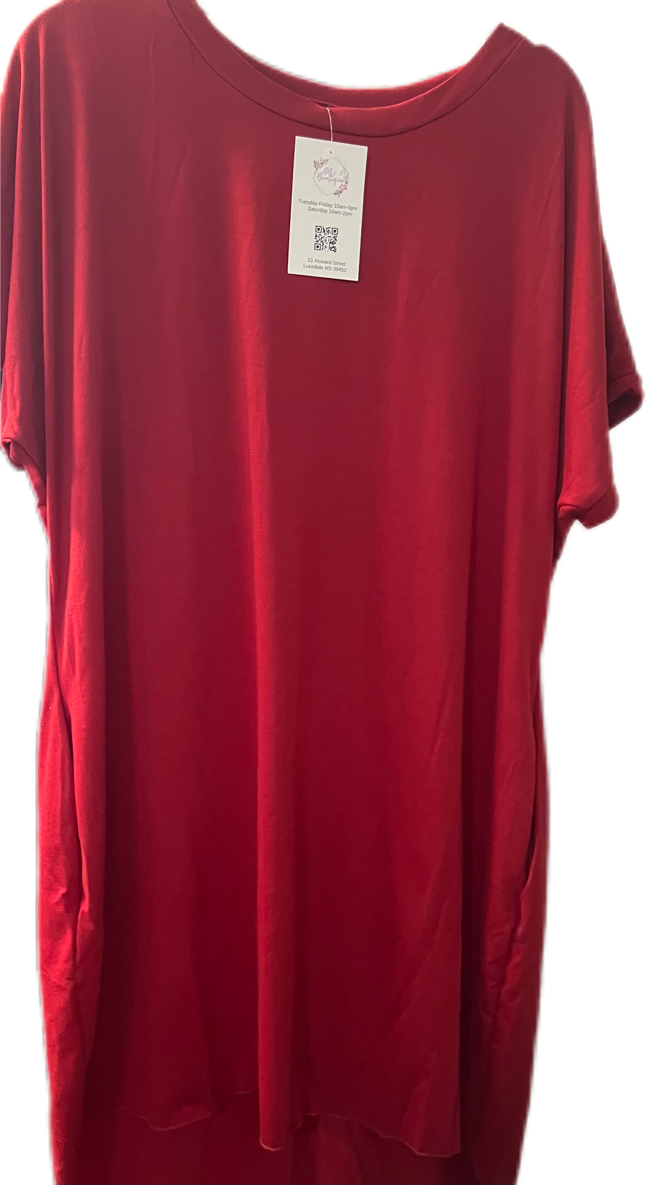 Red Dress With Pockets