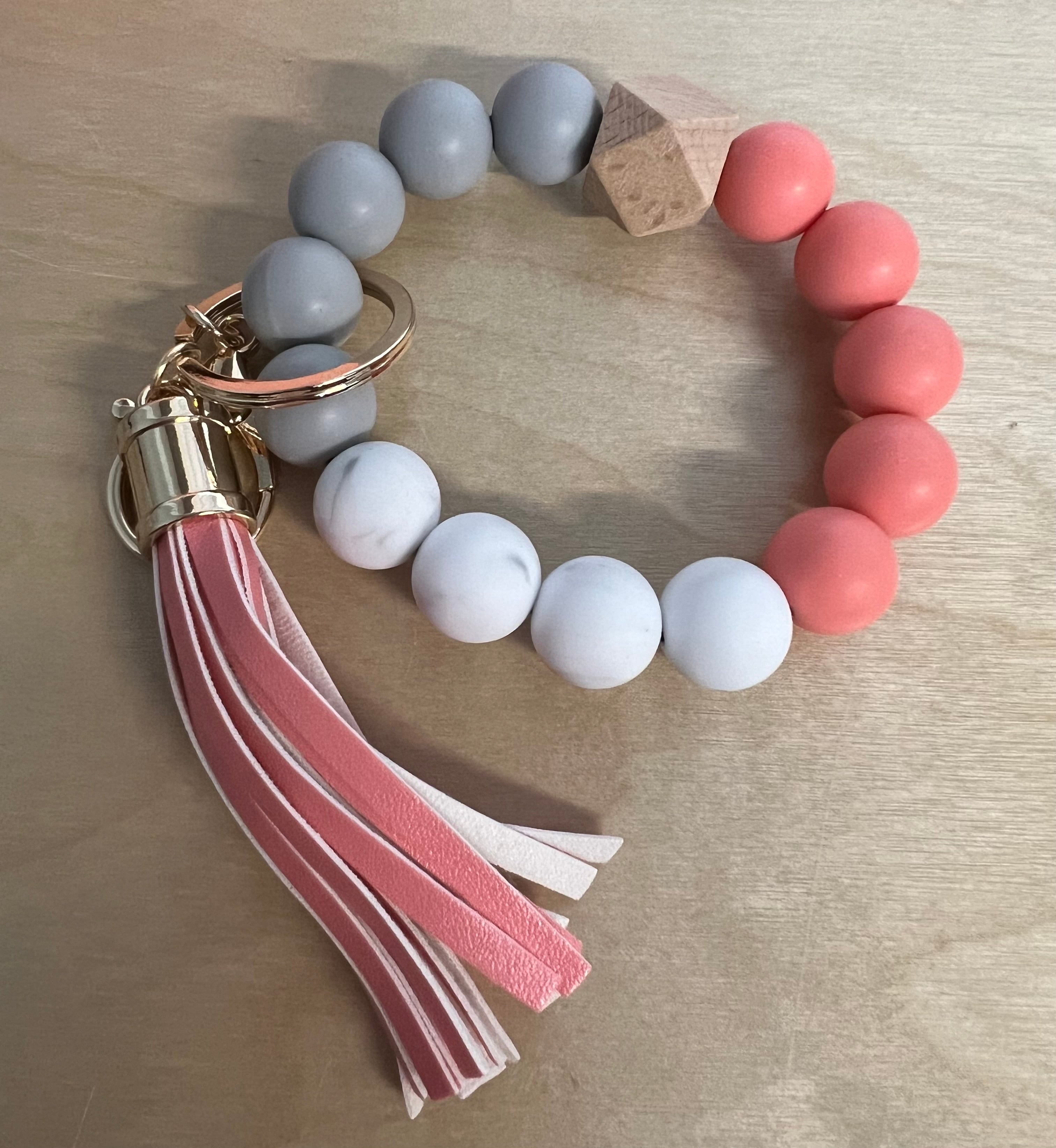 Silicone Keychain with Tassle