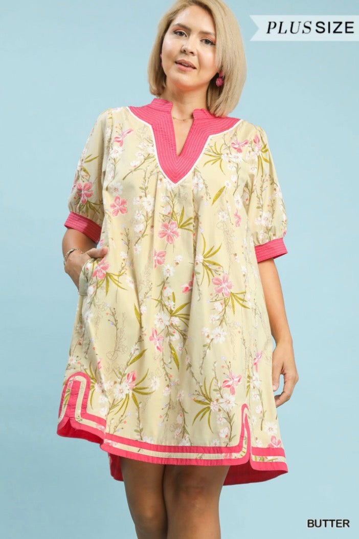 Butter Petal Pop Puff Sleeve Curvy