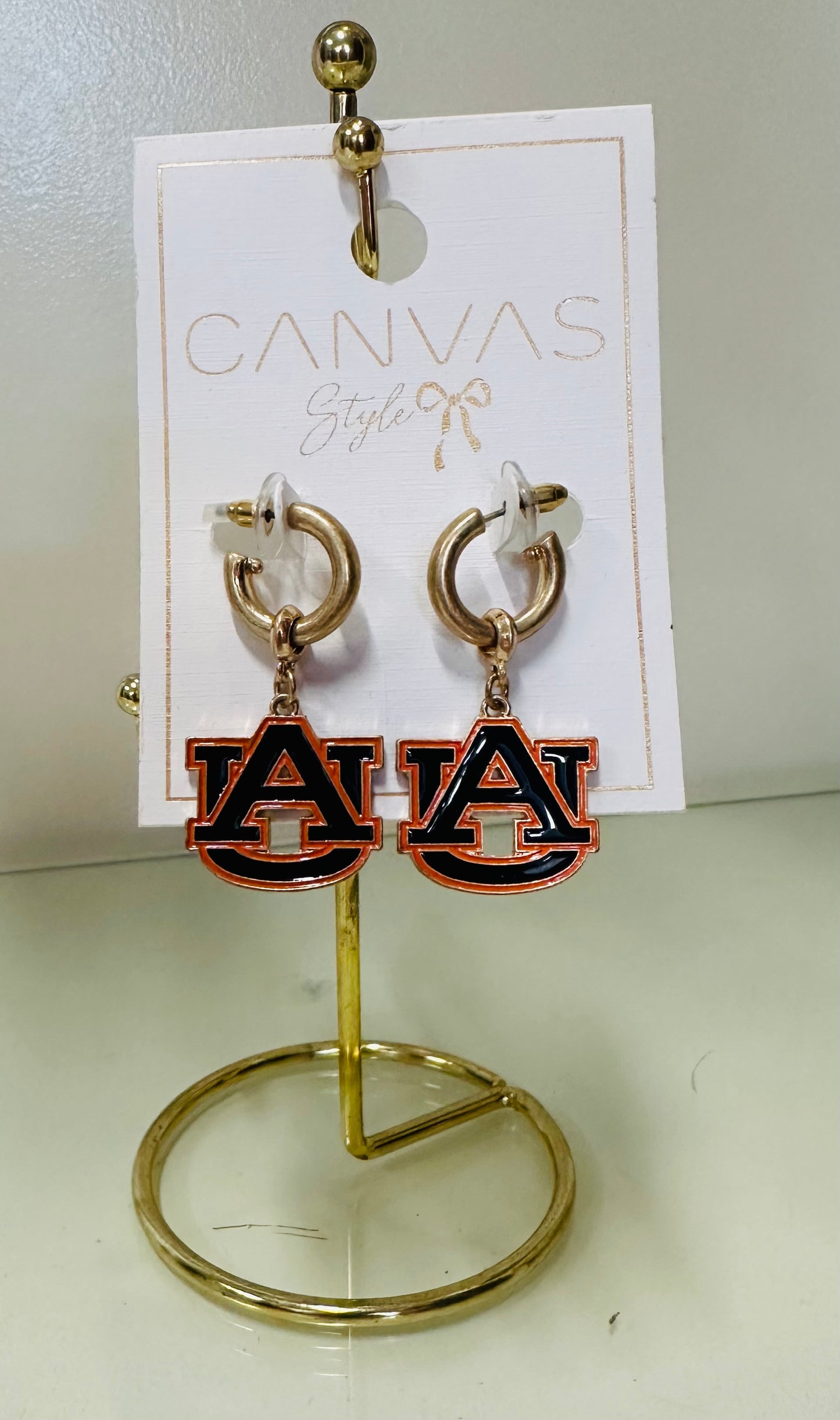 Auburn Tigers Hoop Earrings