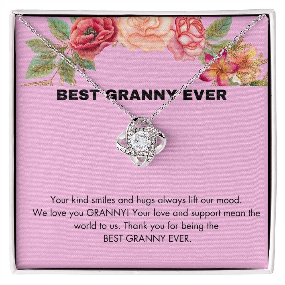 BEST GRANNY EVER LOVE KNOT NECKLACE:)