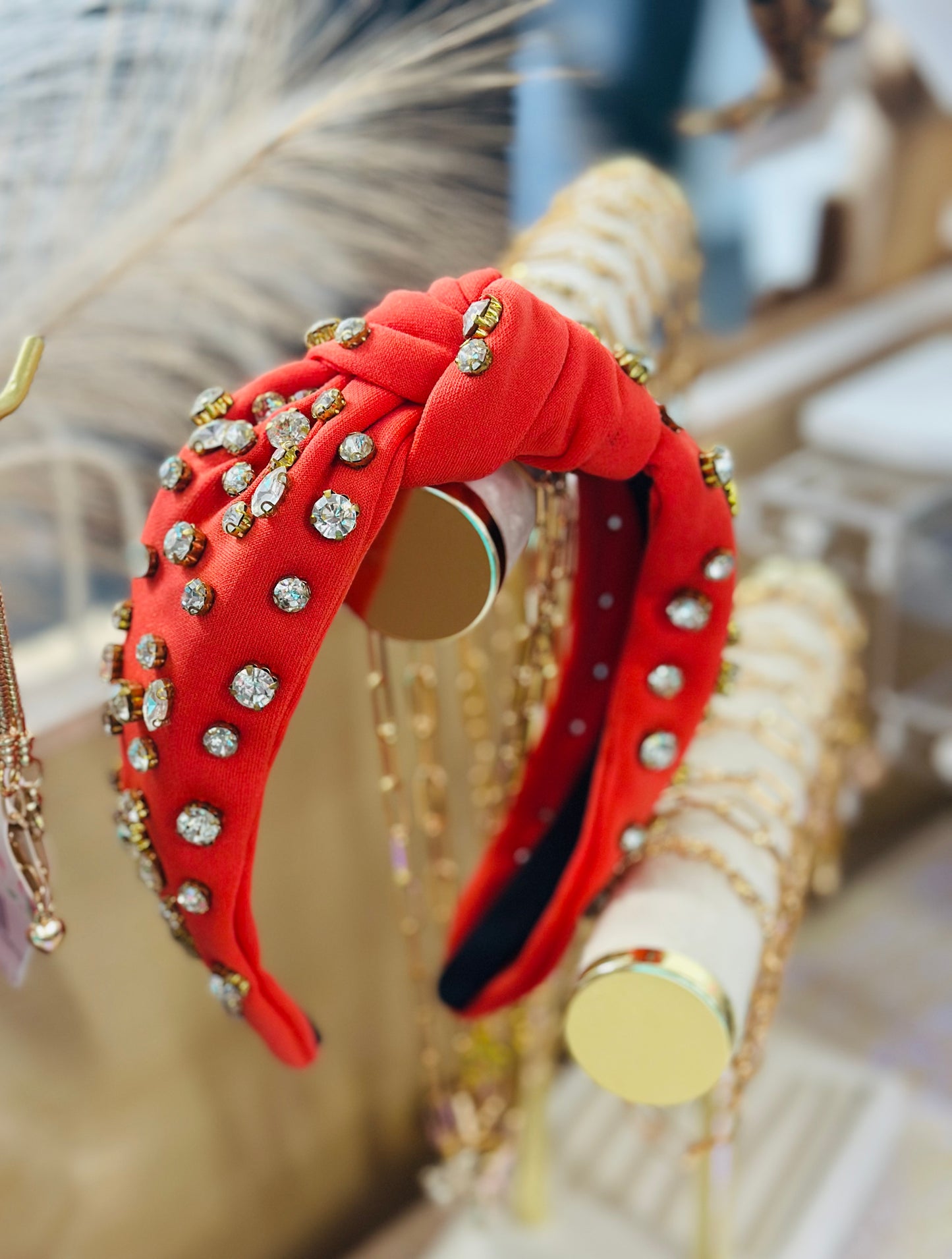Red Rhinestone Headband