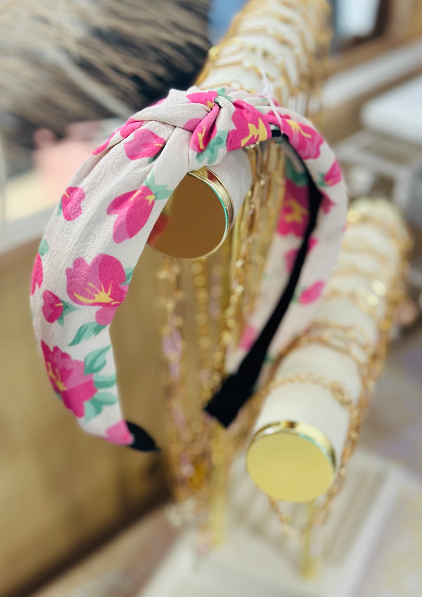 Pink Floral Headband