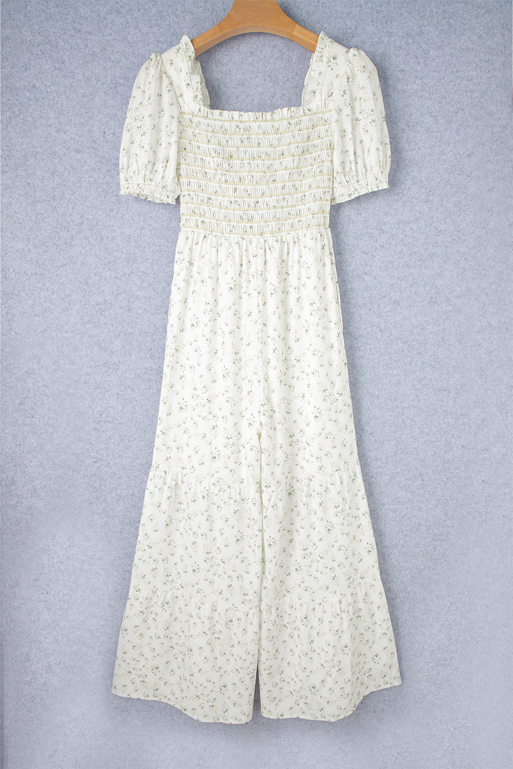 White Floral Jumpsuit