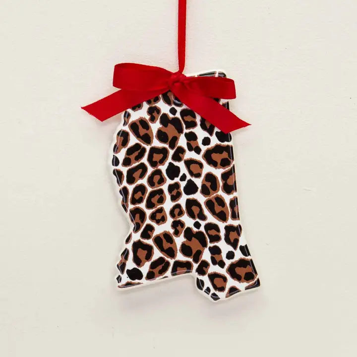 Mississippi Leopard Ornament