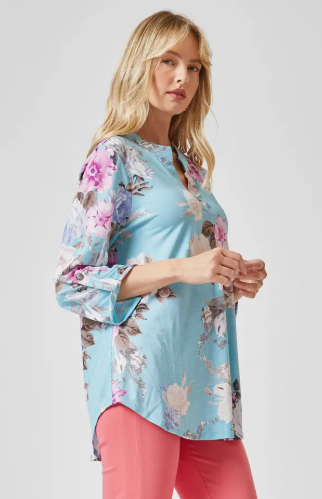 3/4 Sleeve Printed Lizzy Top