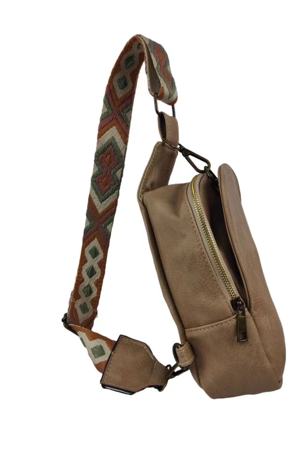 Adjustable Strap PU Leather Sling Bags