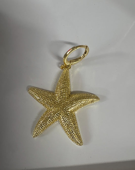 Gold Starfish Charm