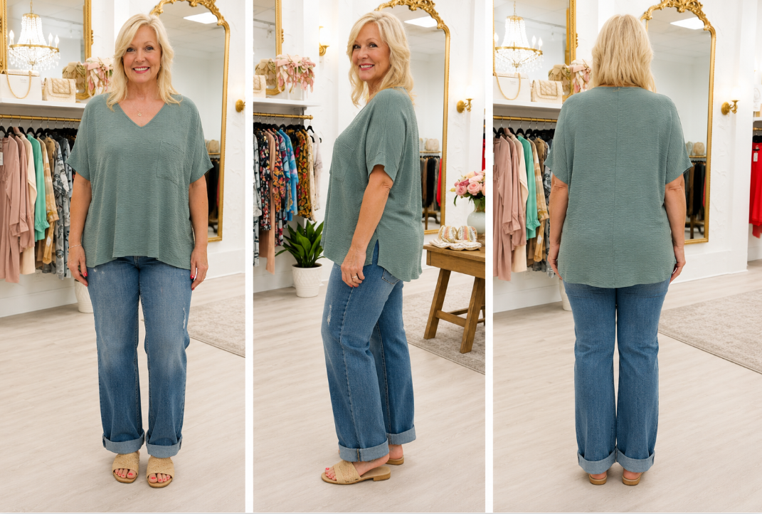 Jade Dolman Top
