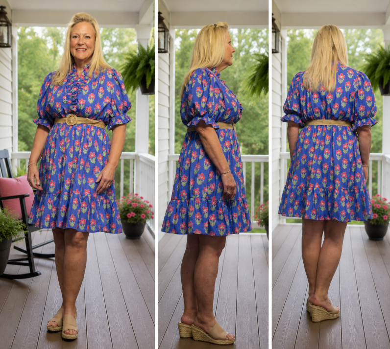 Curvy Periwinkle Baby Doll Dress