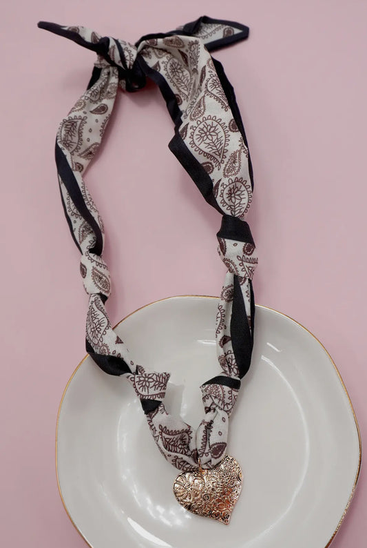 Pre- Tied Scarf Necklace