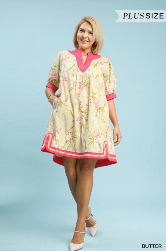 Butter Petal Pop Puff Sleeve Curvy