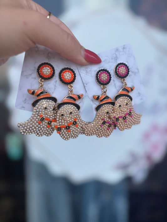 Festive Ghost Earrings