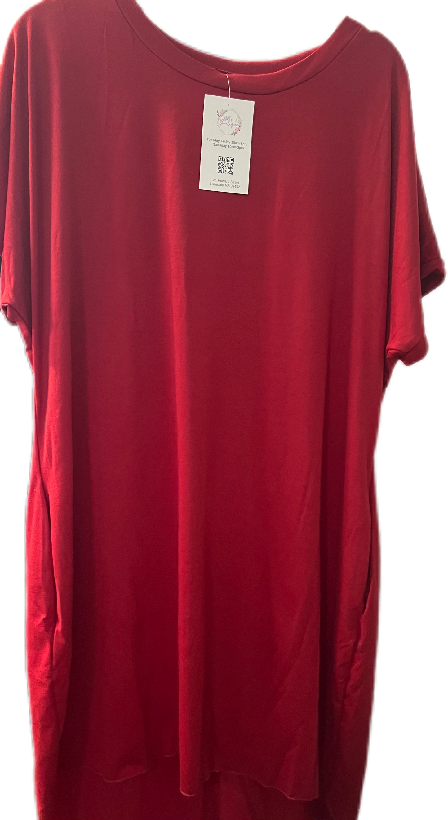 Red Dress With Pockets