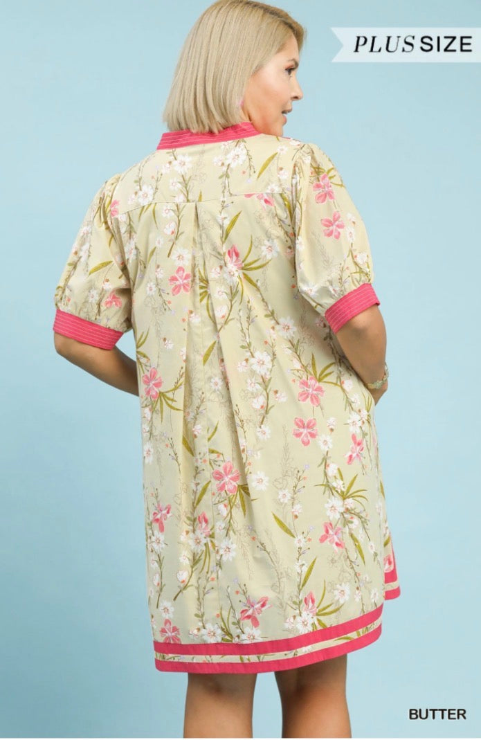 Butter Petal Pop Puff Sleeve Curvy
