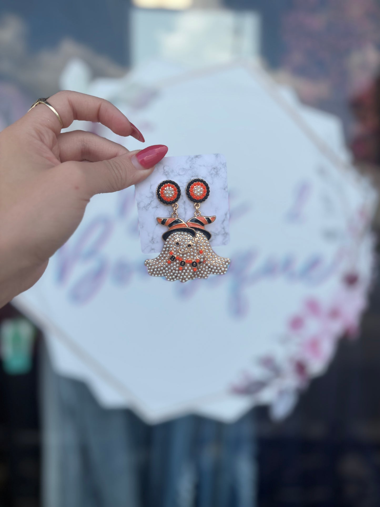 Festive Ghost Earrings