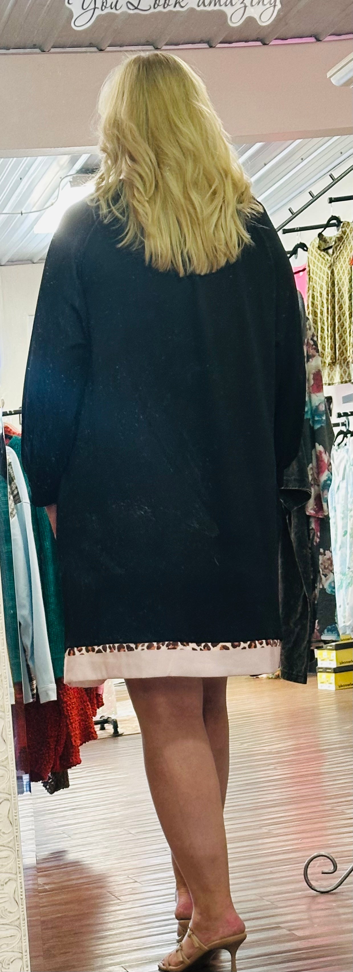 Midnight Leopard Curvy Dress