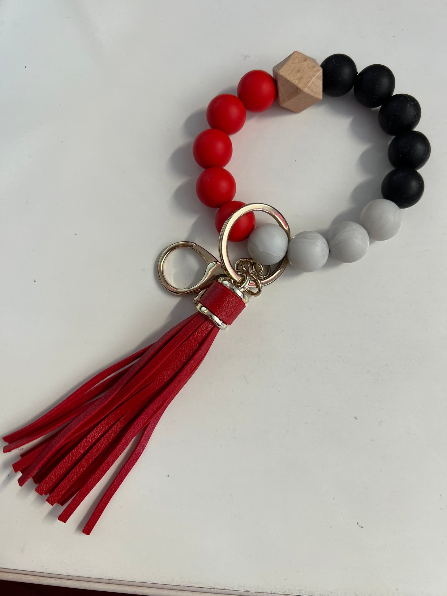 Silicone Keychain with Tassle