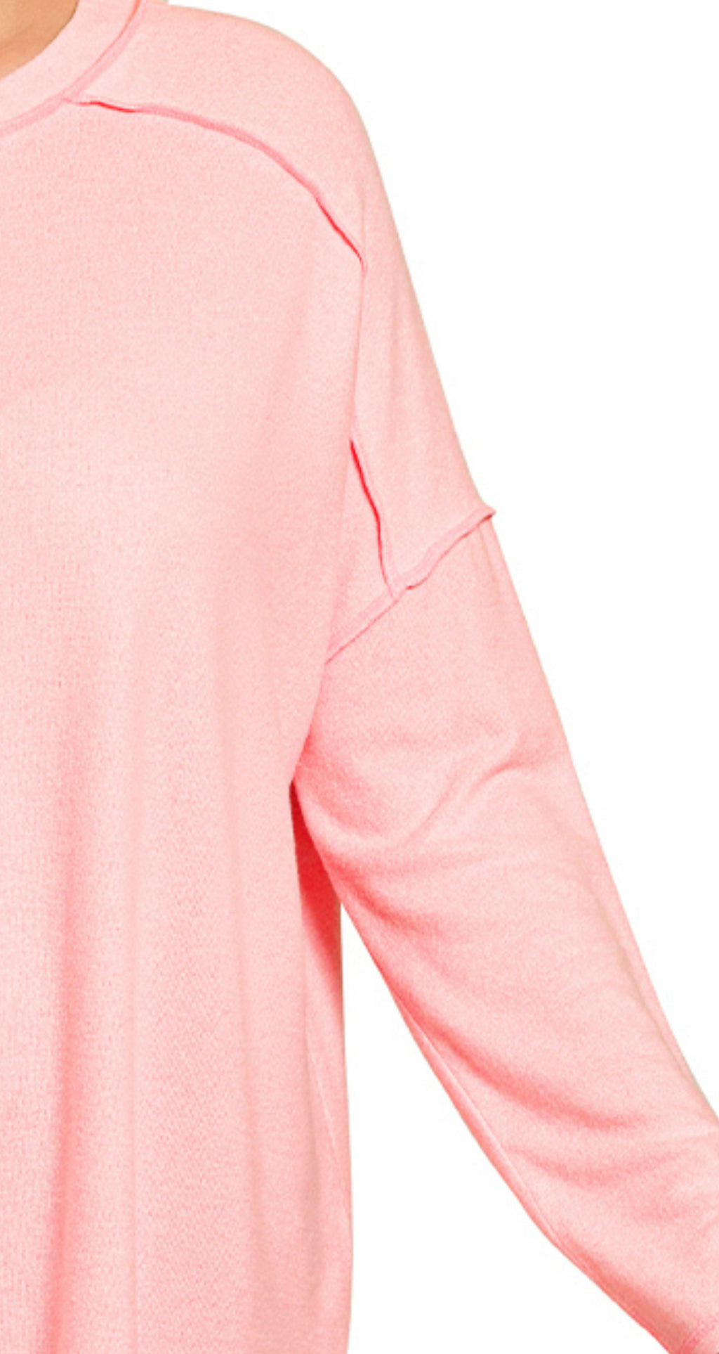 Curvy Cozy Mélange Exposed Seam