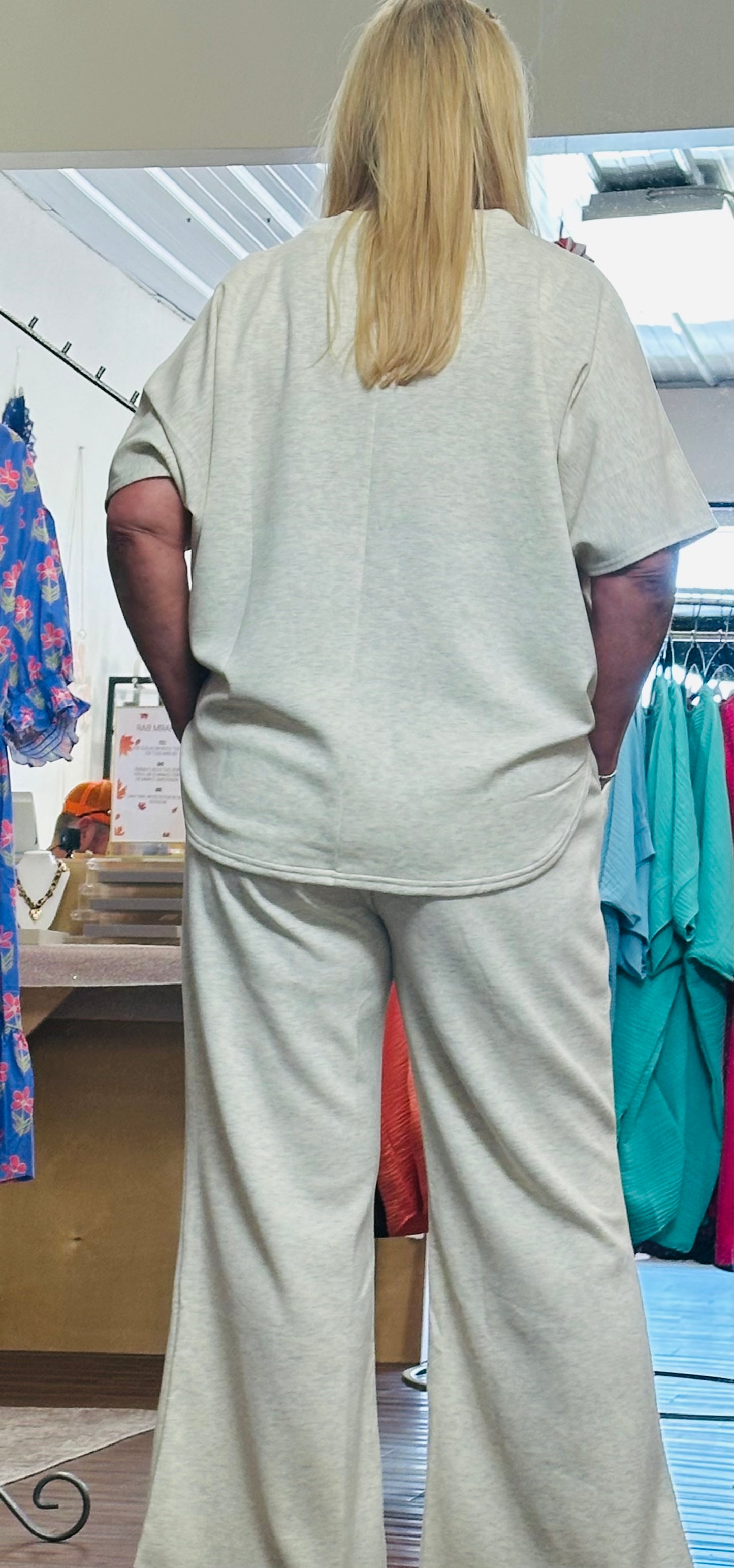 Curvy Ivory Pant Sets