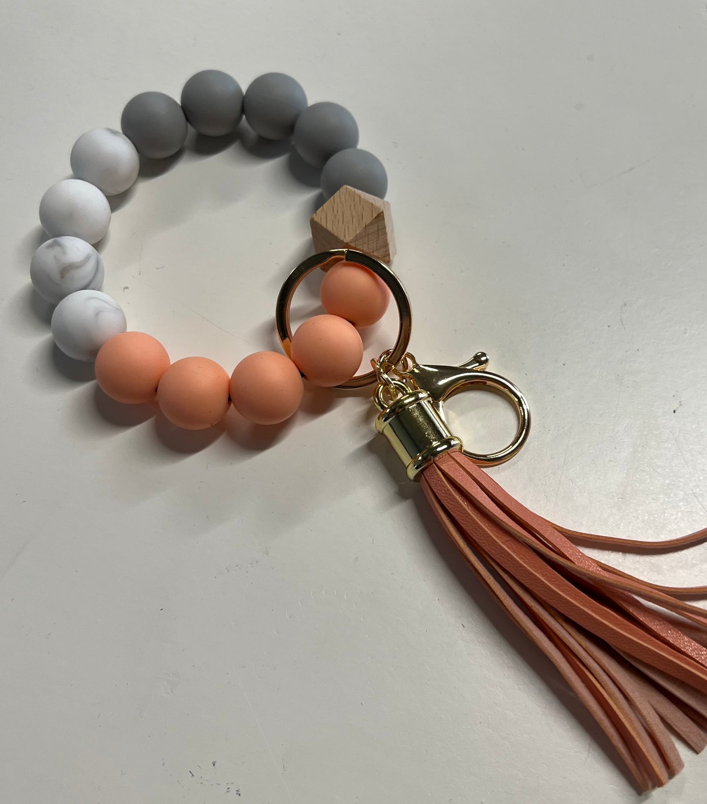 Silicone Keychain with Tassle