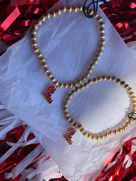 Ole Miss Rebels Bracelet