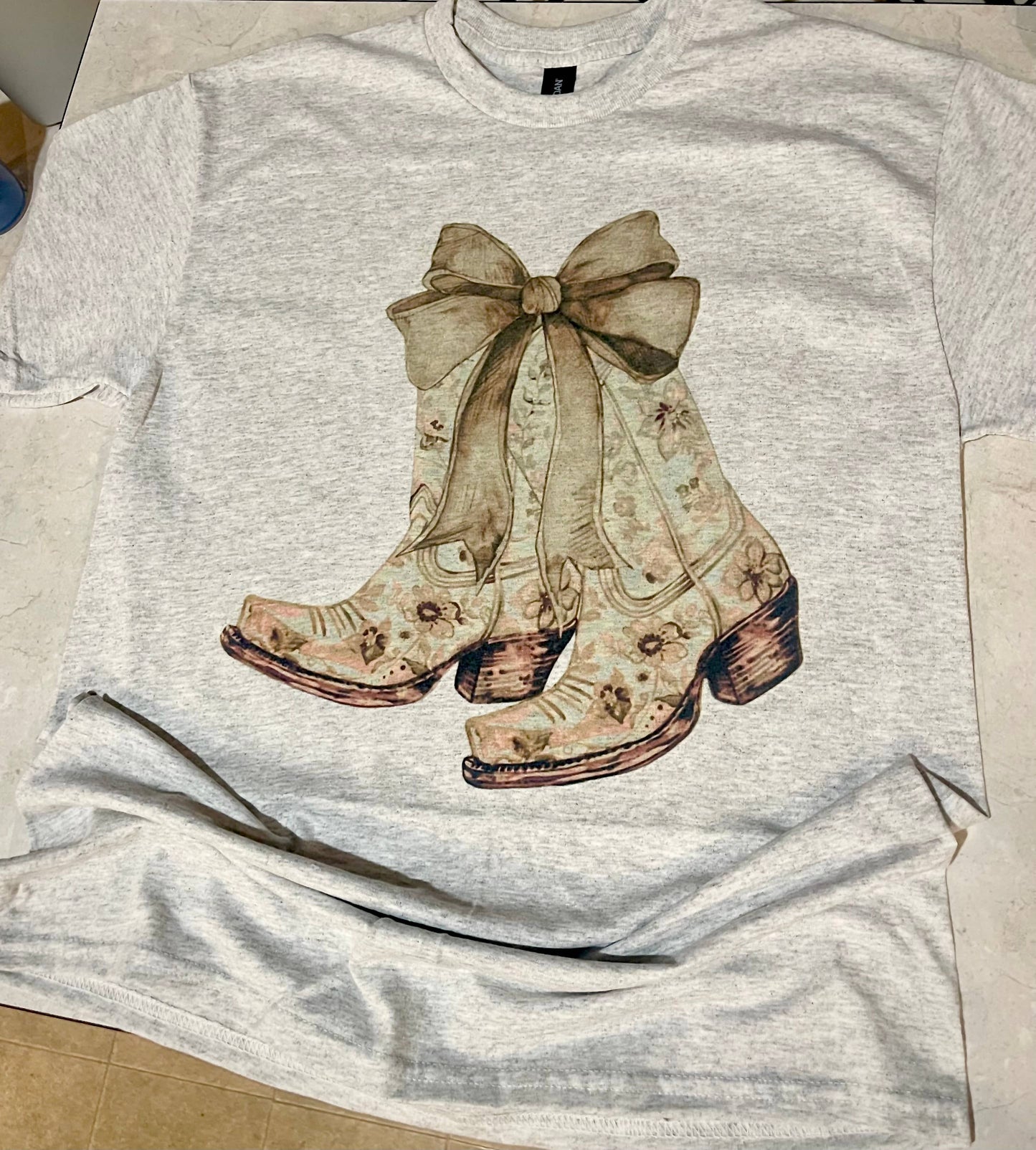 Country Boots and Bow T-Shirt