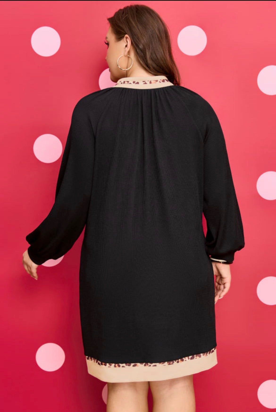 Midnight Leopard Curvy Dress