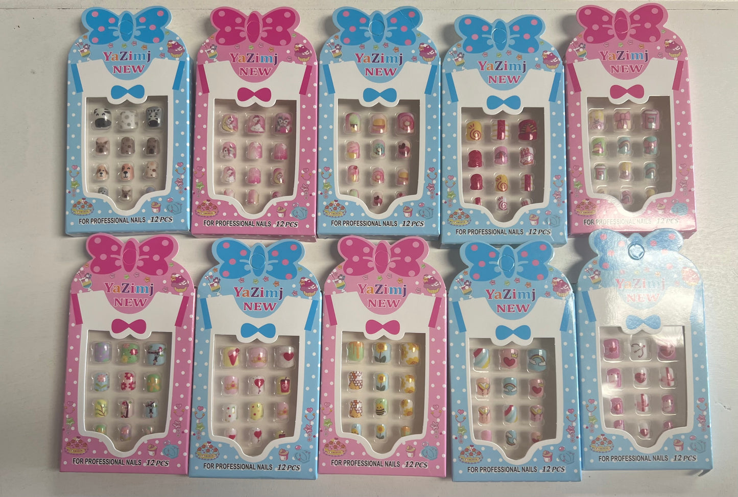 Kids Press On Nail Set