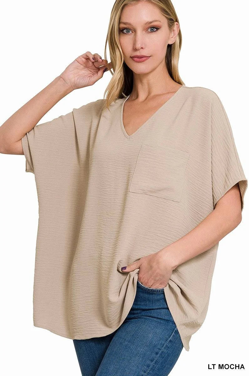 Ash Mocha Dolman Top