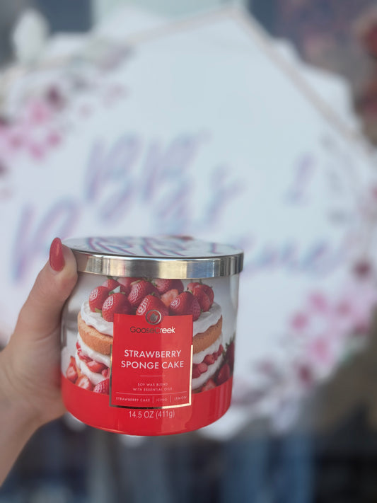 Candle - Strawberry Sponge Cake