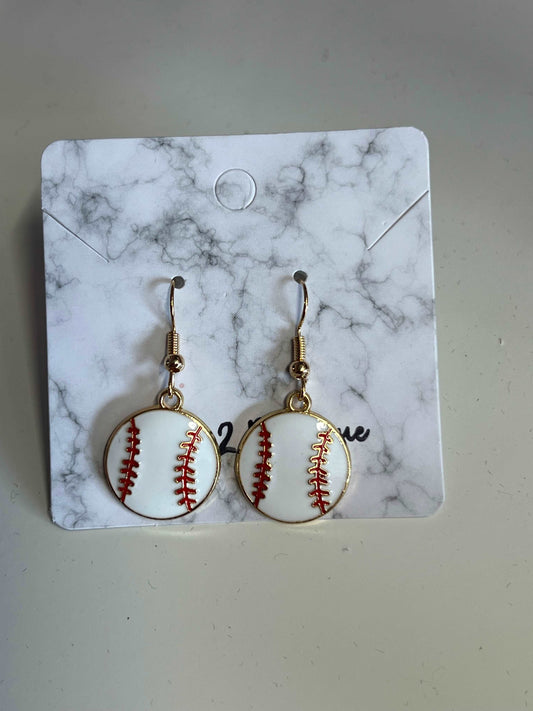 Baseball Earrings