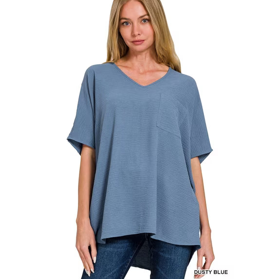 Curvy Dusty Blue Dolman