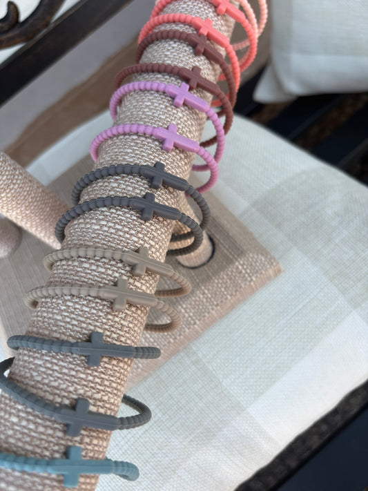 Silicone Cross Bracelets