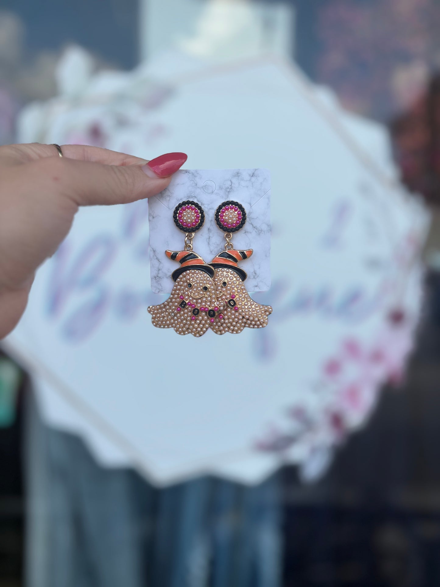 Festive Ghost Earrings