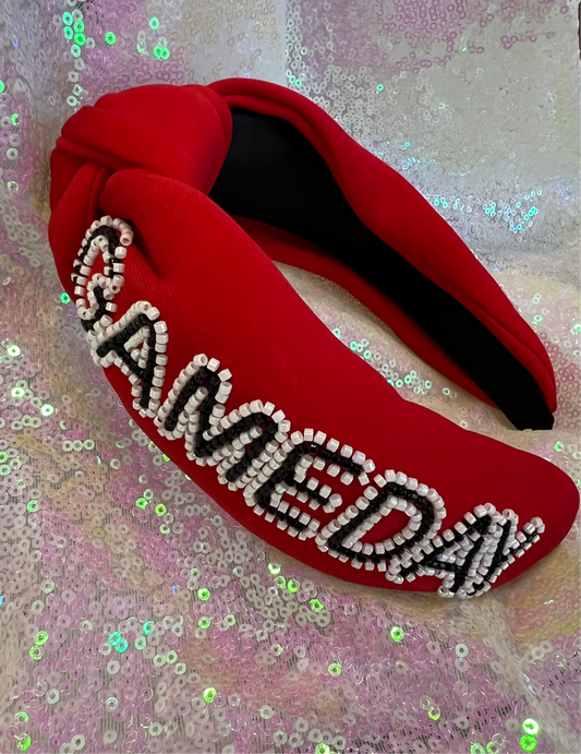 Gameday Headband Red/Black
