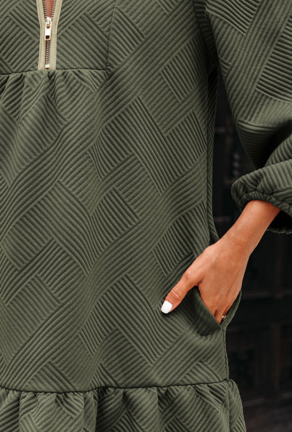 Mistletoe Moments Zip Dress