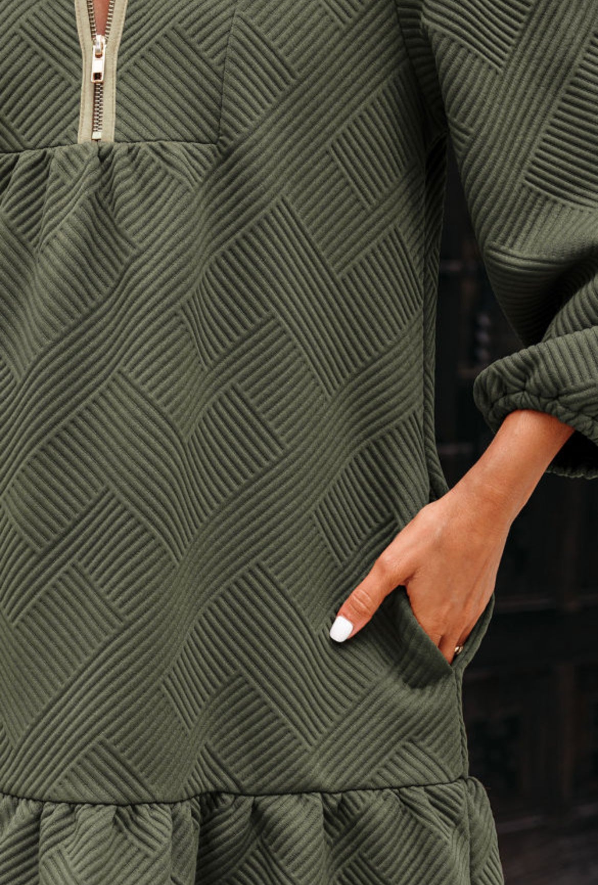 Mistletoe Moments Zip Dress