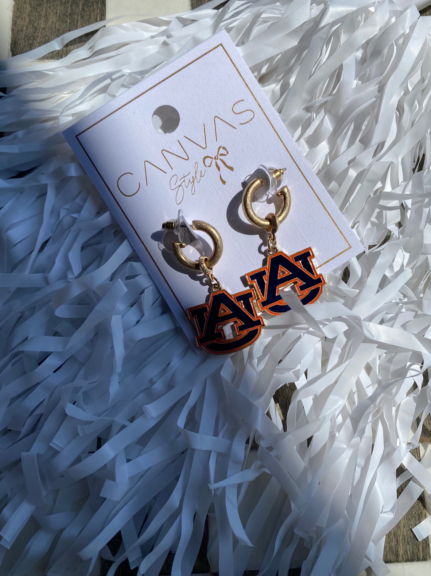 Auburn Tigers Hoop Earrings