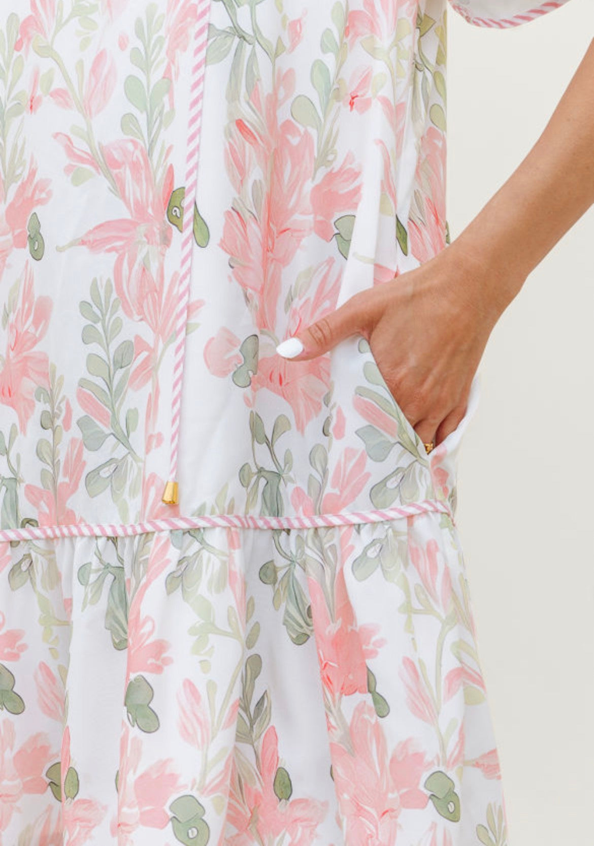 Pink Petal Corded Dress
