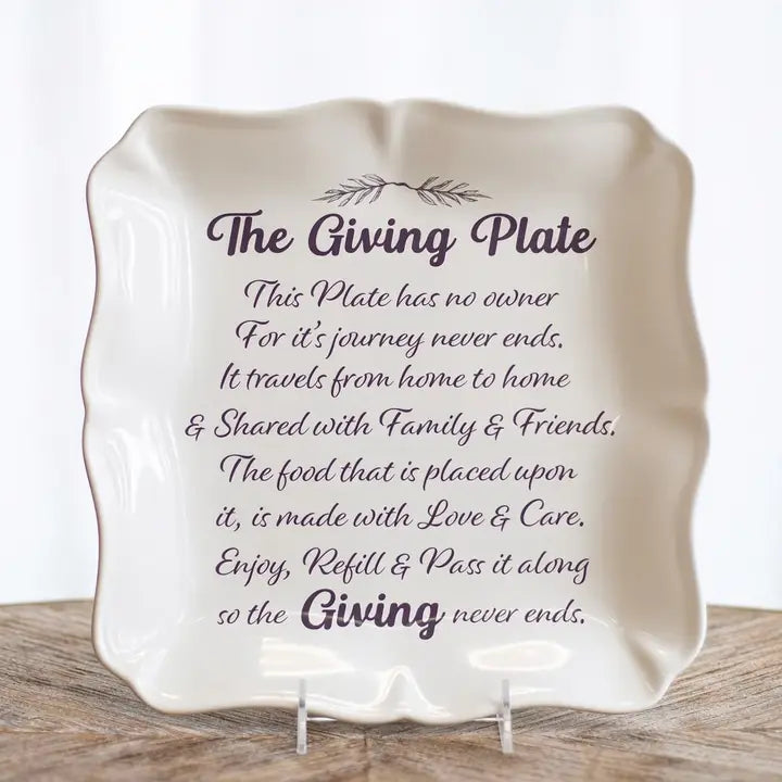Giving Plate Square Platter