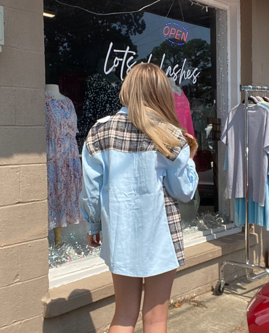 Colorblock Denim Jacket