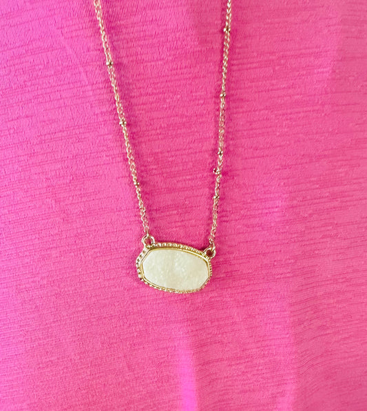 White glitter Necklace