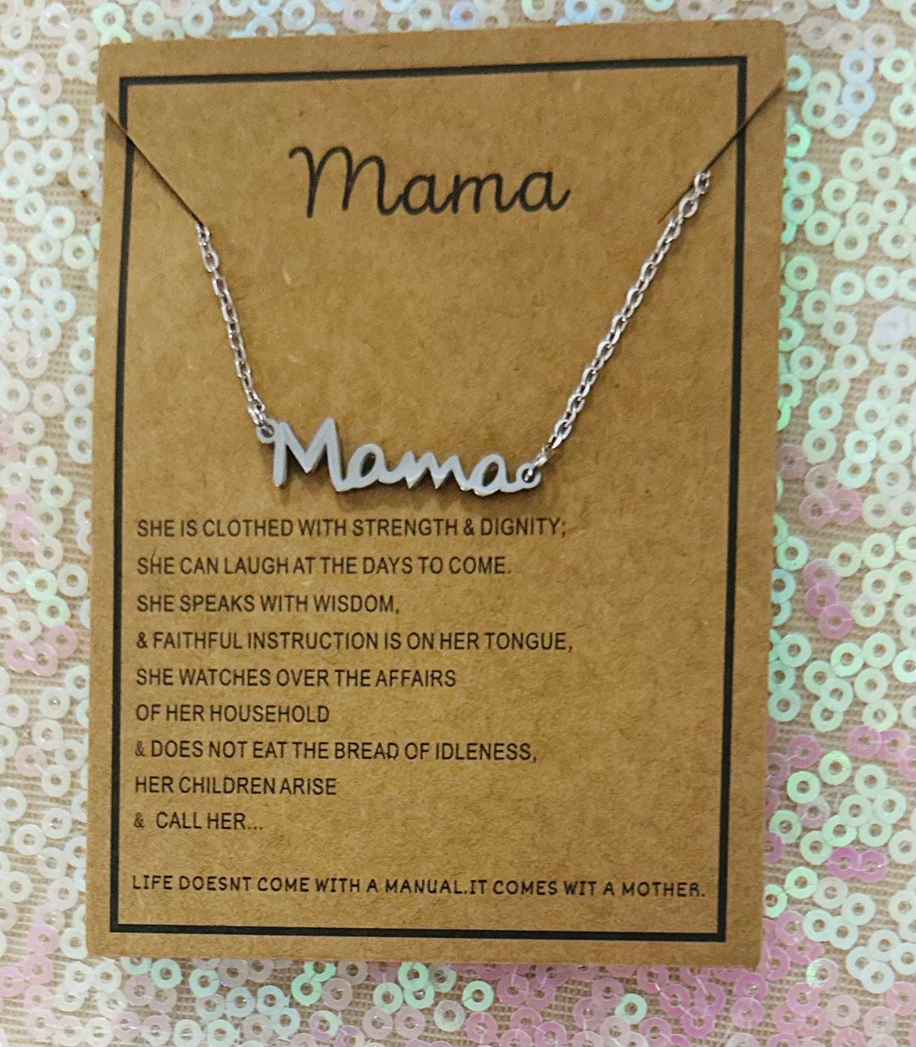 Gold/Silver Mama Necklace