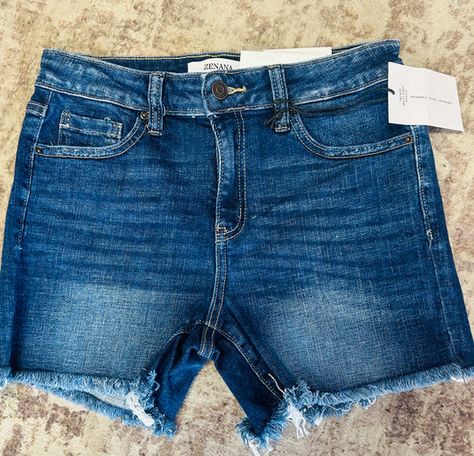 Raw Frayed Denim Shorts