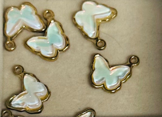 Opalescent Butterfly Charm