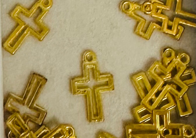 Gold Cross Charm