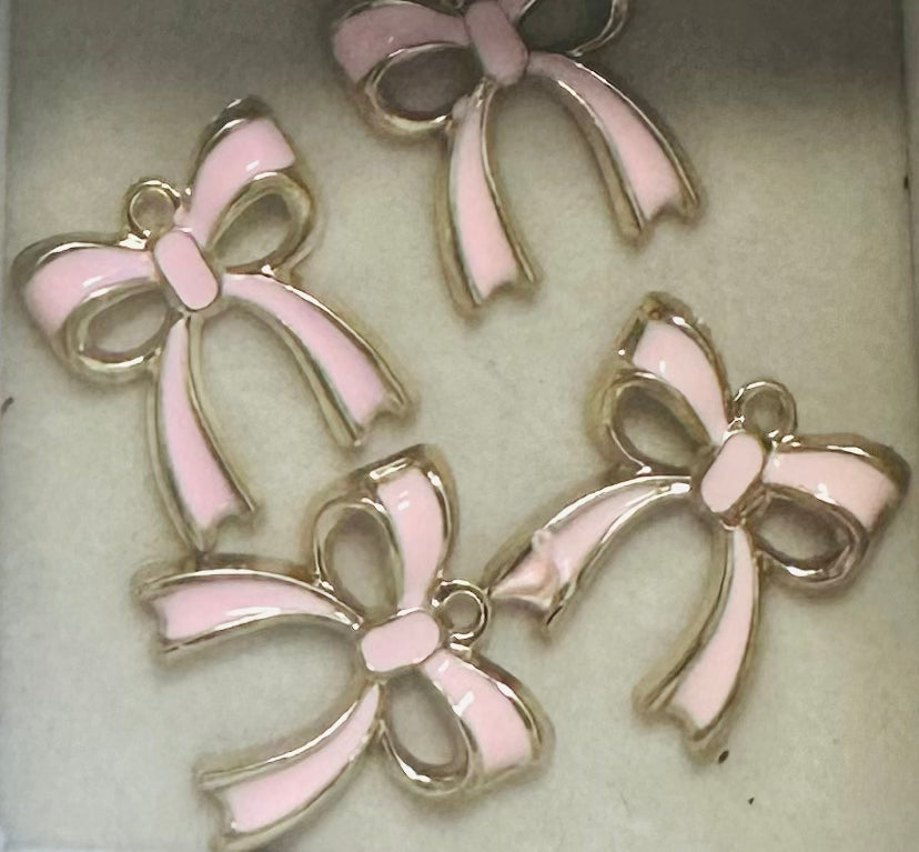 Pink Bow Charm