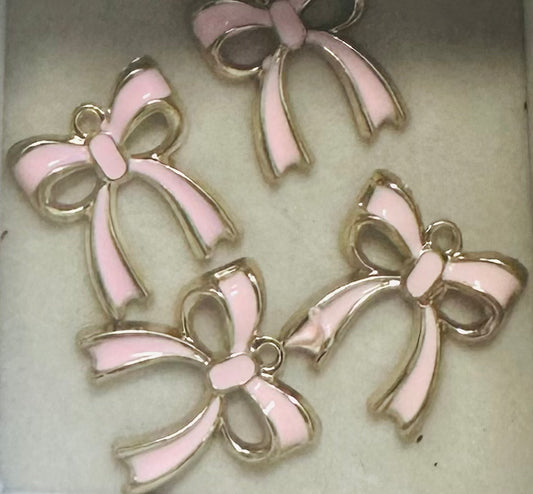 Pink Bow Charm